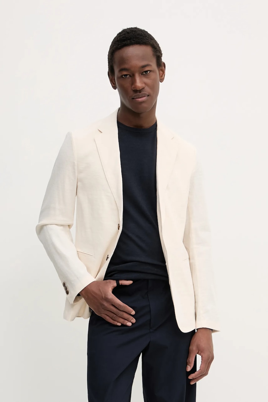 Theory sacou de in barbati, culoarea bej, P0373104