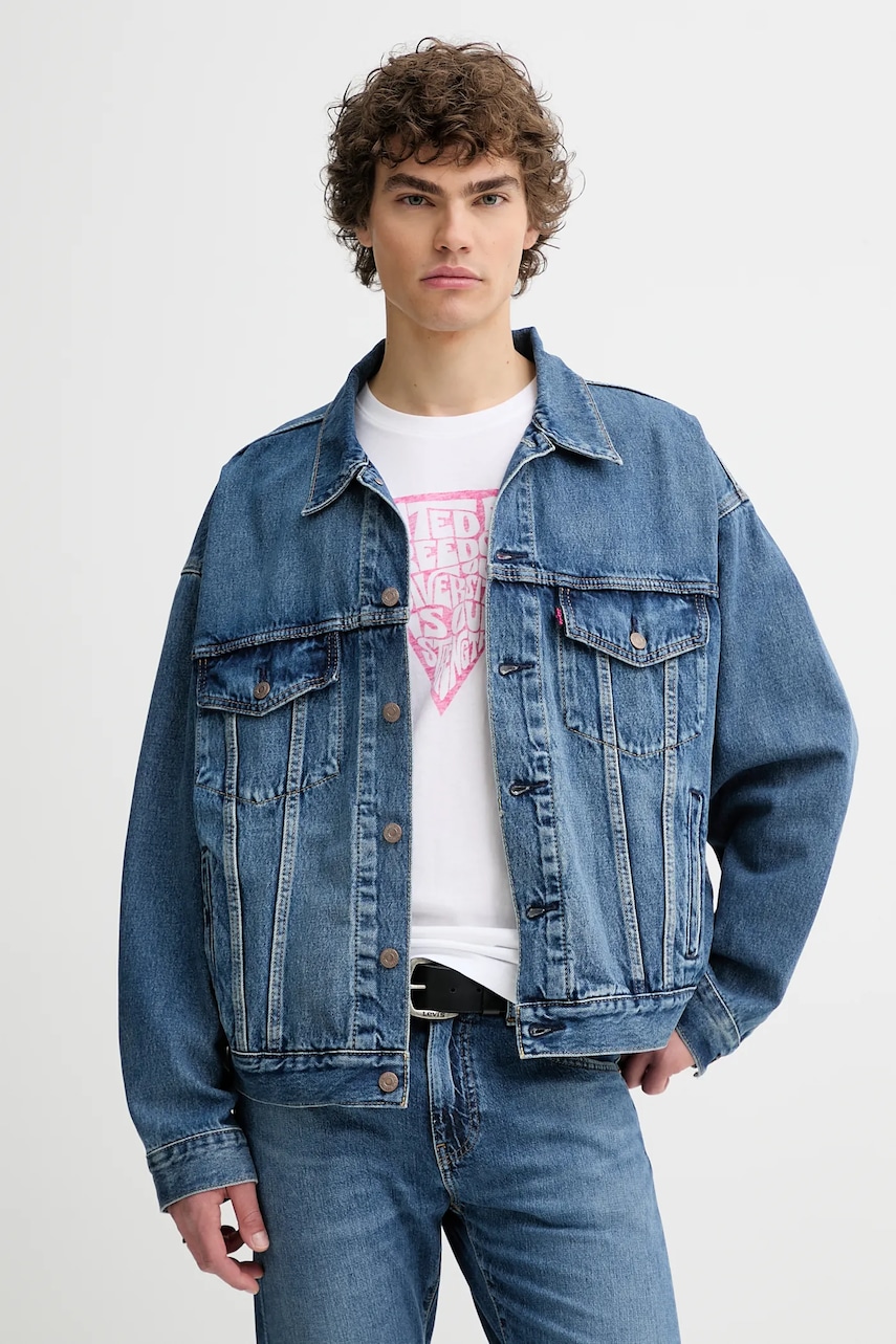 Rifľová bunda Levi's PRIDE ONE FAMILY TRUCKER