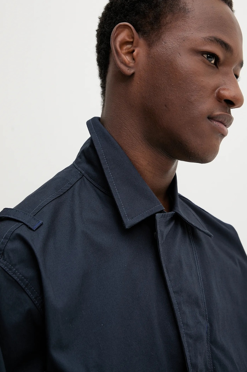 Βαμβακερό μπουφάν χρώμα: ναυτικό μπλε, D26192-D387 φωτογραφία