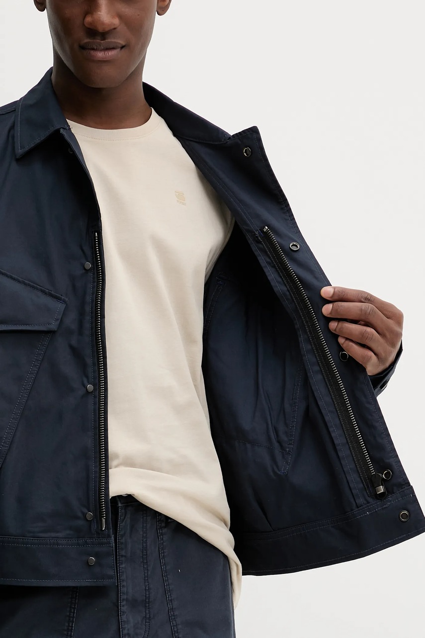 Βαμβακερό μπουφάν χρώμα: ναυτικό μπλε, D26192-D387 φωτογραφία