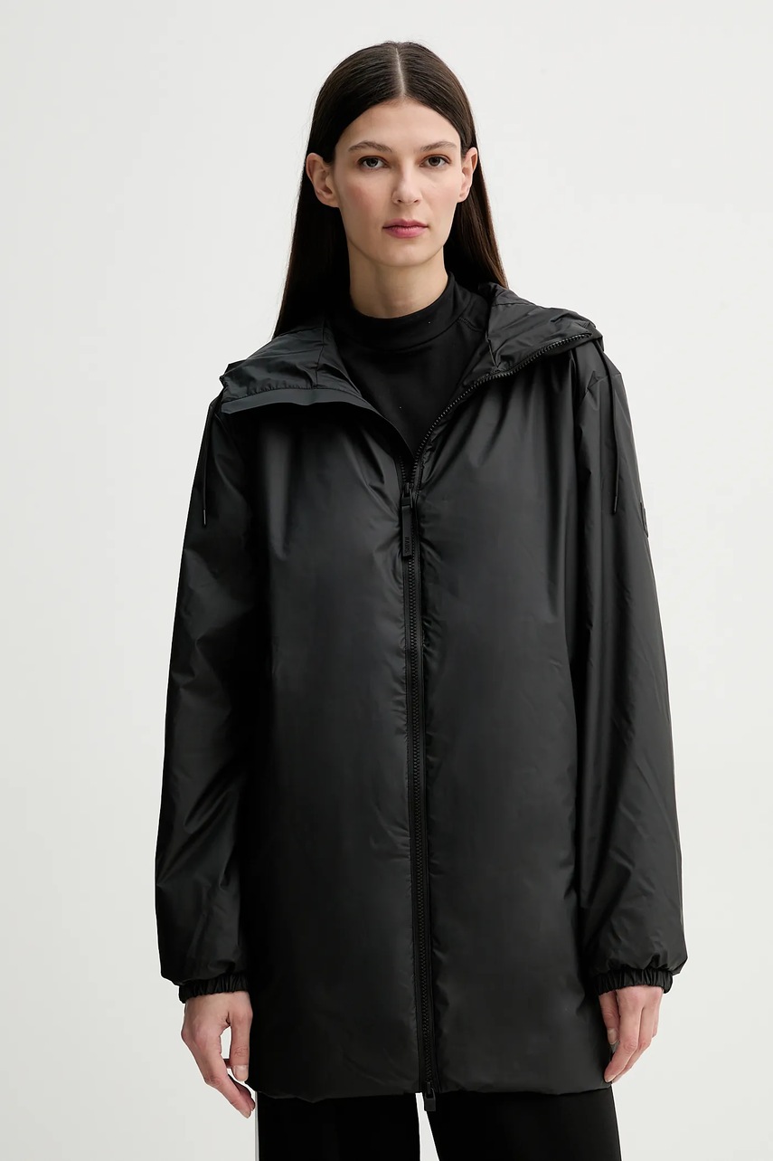 Μπουφάν Rains Lohja Long Insulated Jacket W3T2 χρώμα: μαύρο, 15790 φωτογραφία