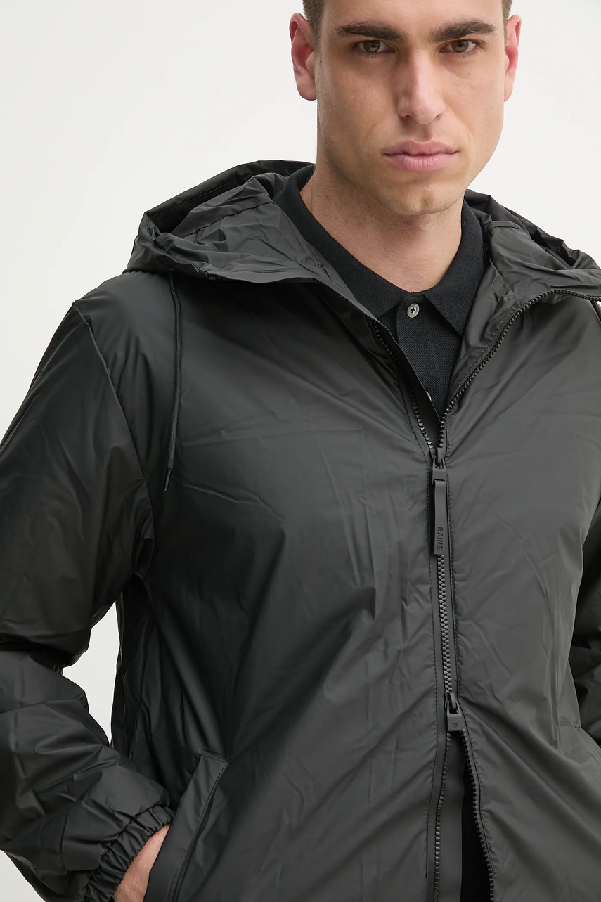 Μπουφάν Rains Lohja Long Insulated Jacket W3T2 χρώμα: μαύρο, 15790 φωτογραφία