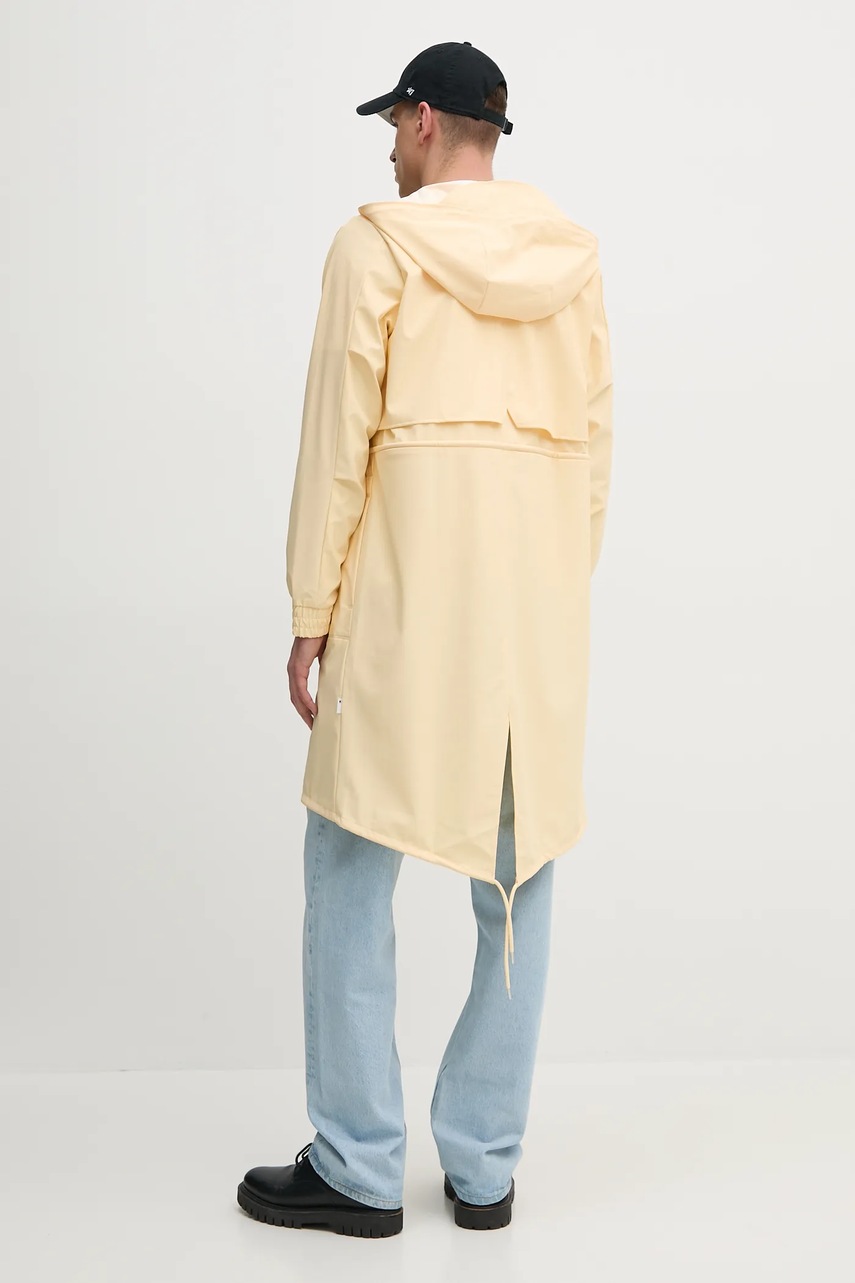 Μπουφάν Rains String W Parka W3 χρώμα: κίτρινο, 18550 φωτογραφία