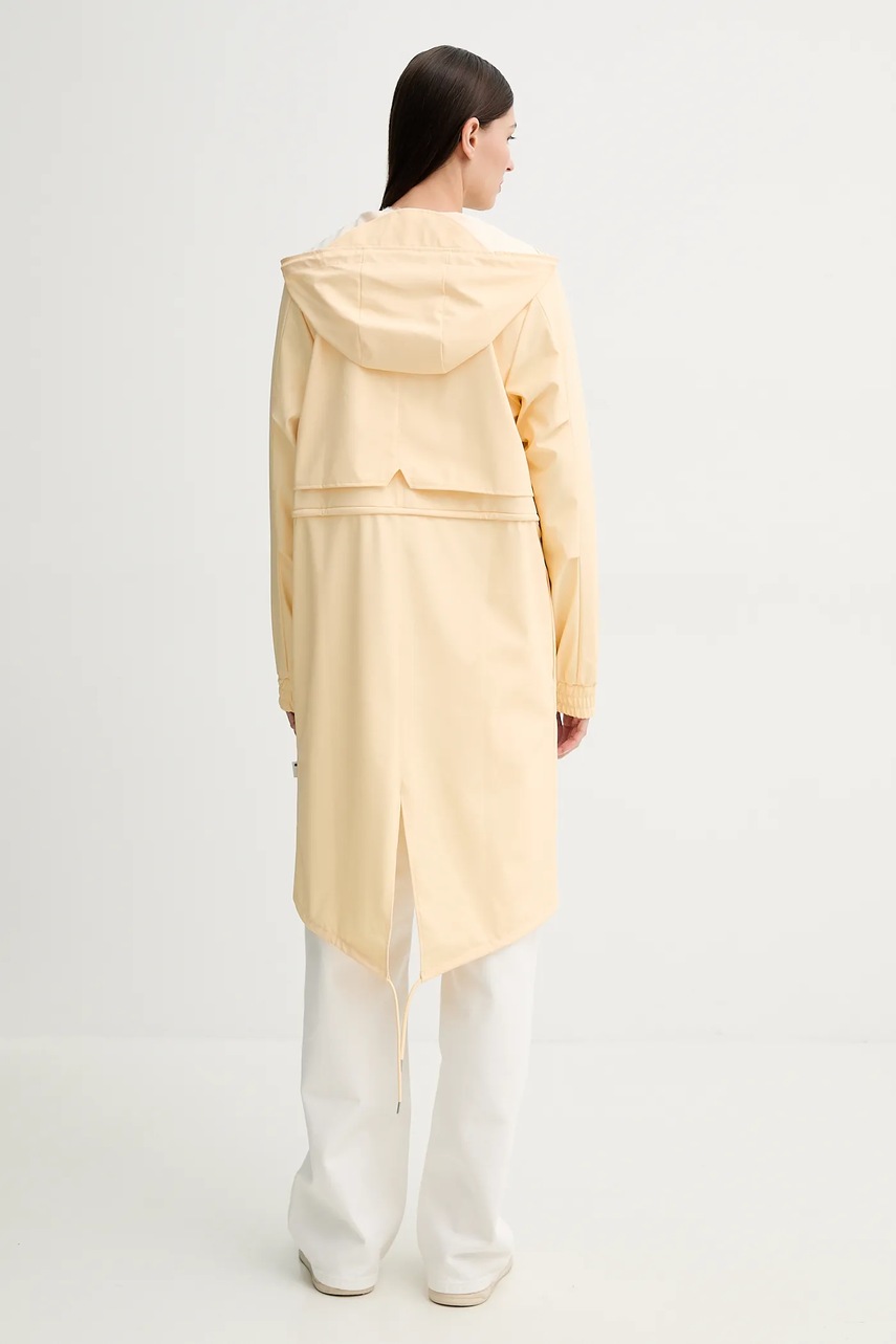 Μπουφάν Rains String W Parka W3 χρώμα: κίτρινο, 18550 φωτογραφία