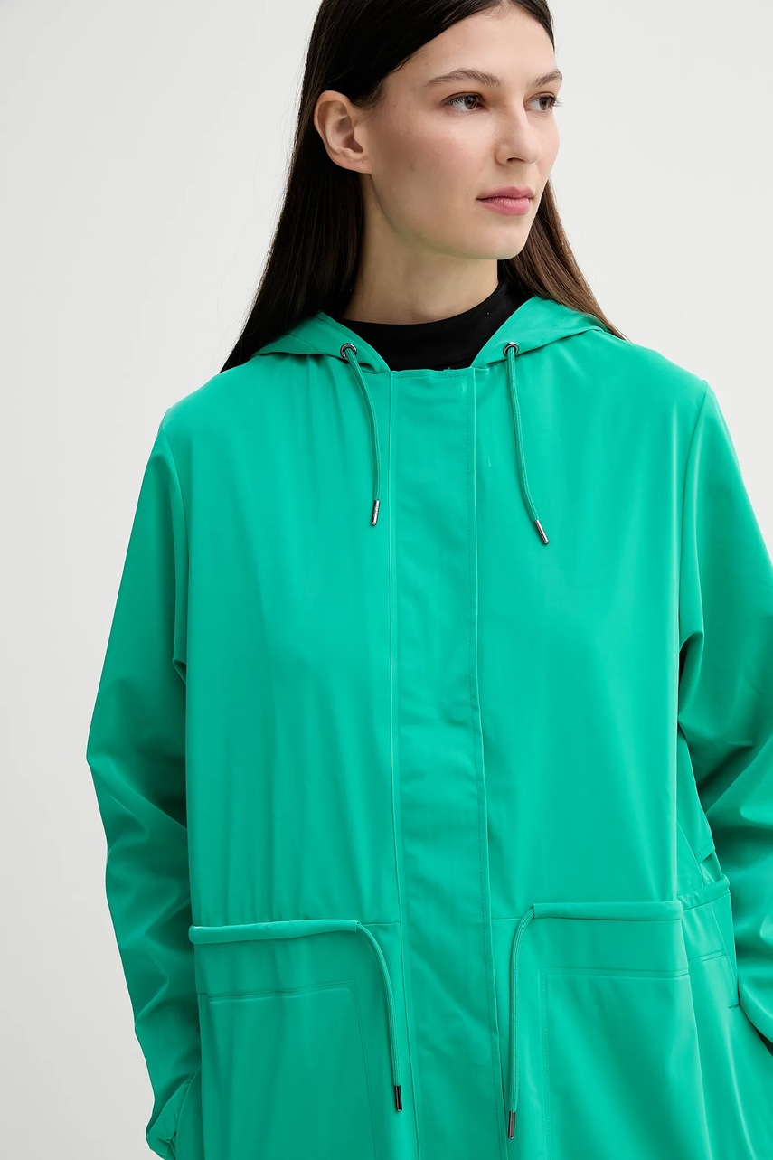 Μπουφάν Rains String W Parka W3 χρώμα: πράσινο, 18550 φωτογραφία