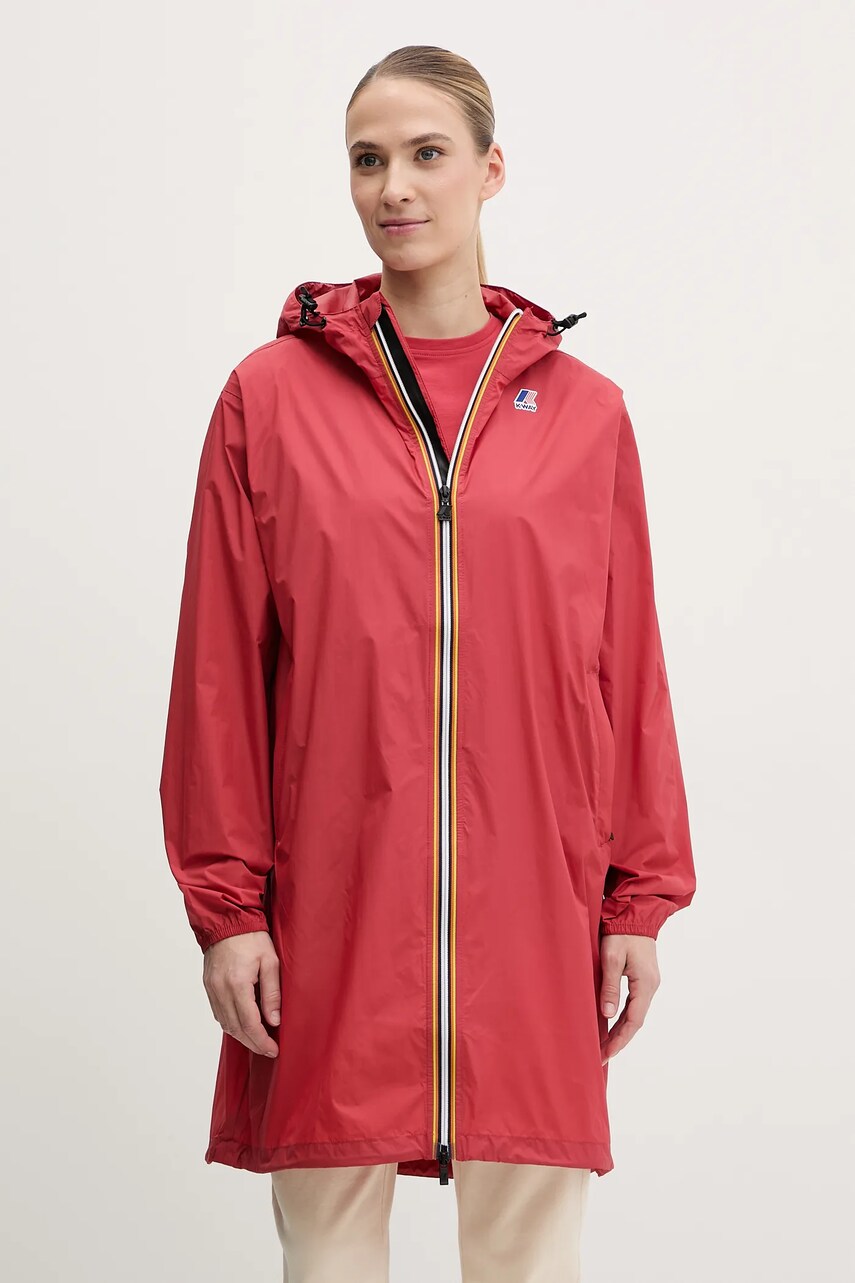 K-Way rövid kabát piros, átmeneti, K2132XW termék 2. képe