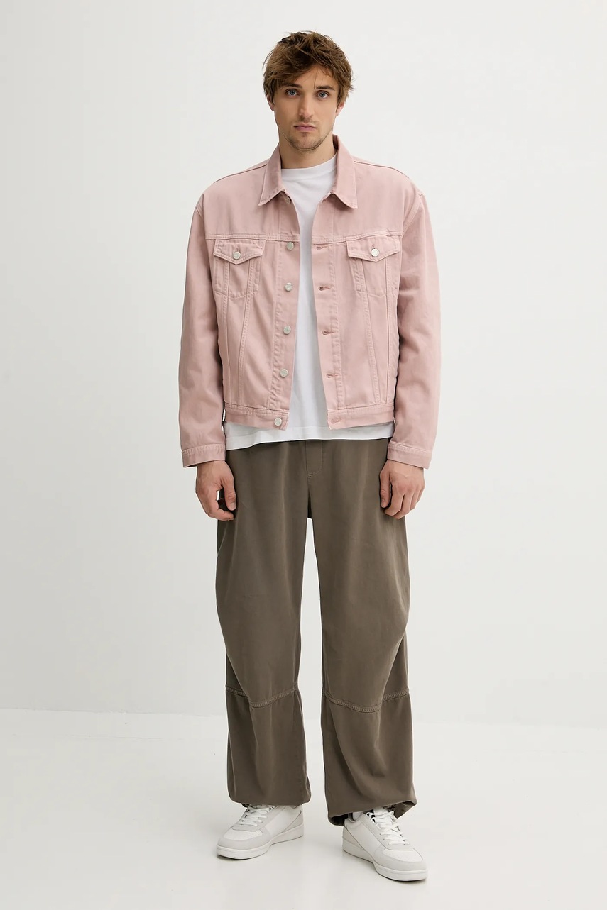 Джинсовая куртка Won Hundred цвет оранжевый переходная oversize 3567-13055 Джинсовая куртка Won Hundred цвет оранжевый переходная oversize 3567-13055