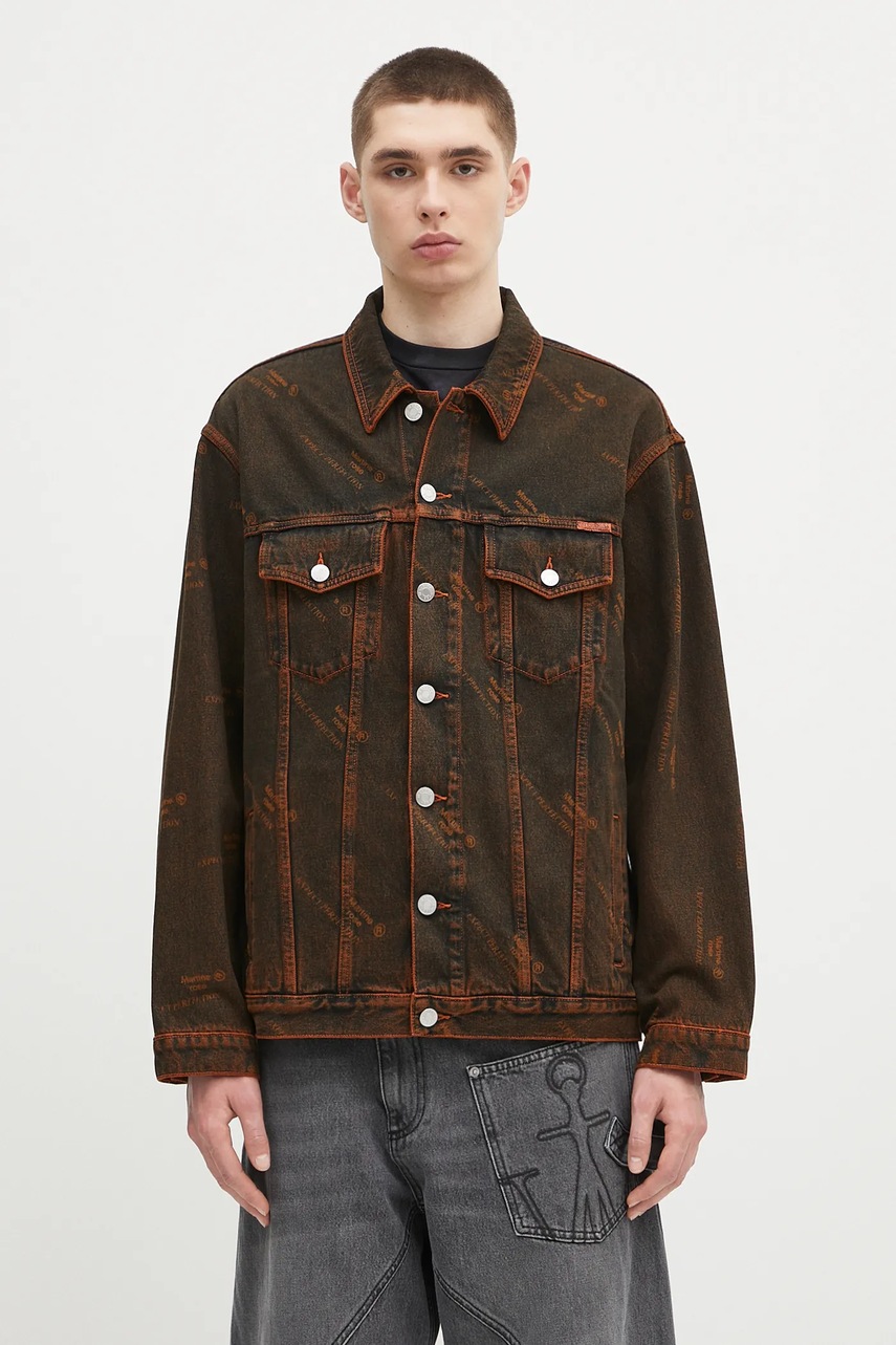 Džínová bunda Martine Rose Oversized Denim oranžová barva, přechodná, oversize, 201WD06204