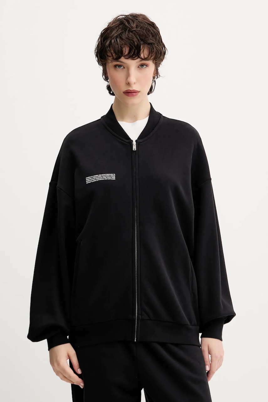 Pangaia geacă Midweight Bomber Jacket culoarea negru, de tranziție, 10002360