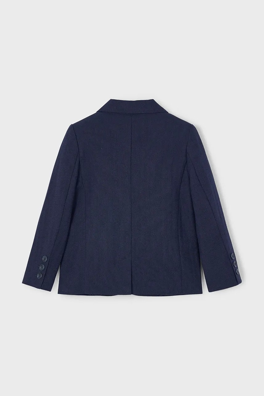 Детский пиджак с примесью льна Mayoral цвет синий 3417