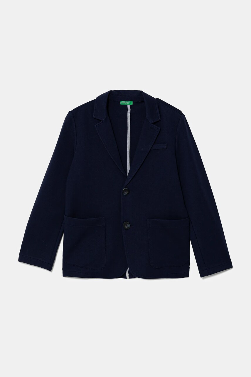 United Colors of Benetton sacou copii culoarea bleumarin, 2U7FCW00K