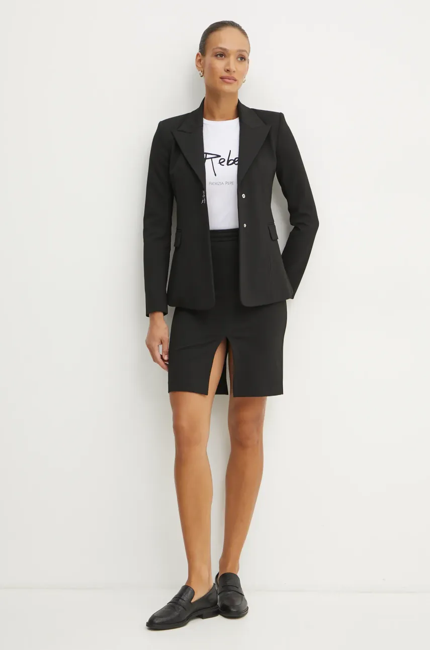 Пиджак Patrizia Pepe цвет чёрный однобортный 8S0506 A025 Пиджак Patrizia Pepe цвет чёрный однобортный 8S0506 A025
