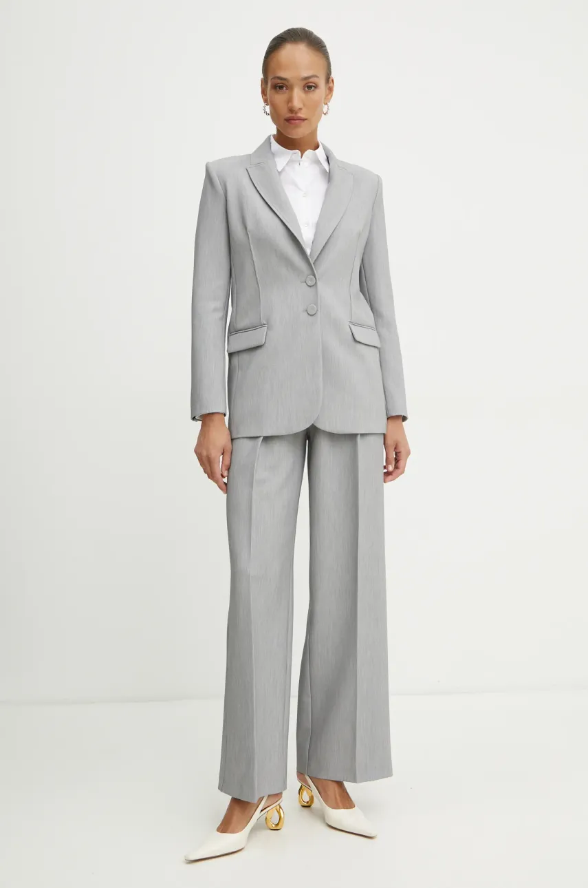 Пиджак Patrizia Pepe цвет серый однобортный однотонный 8S0525 A533 Пиджак Patrizia Pepe цвет серый однобортный однотонный 8S0525 A533