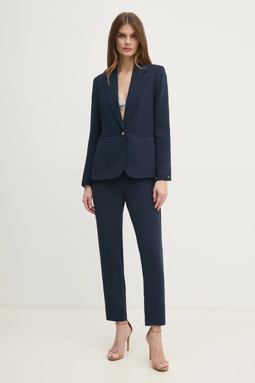 Пиджак Tommy Hilfiger цвет синий однобортный однотонный WW0WW44096 Пиджак Tommy Hilfiger цвет синий однобортный однотонный WW0WW44096