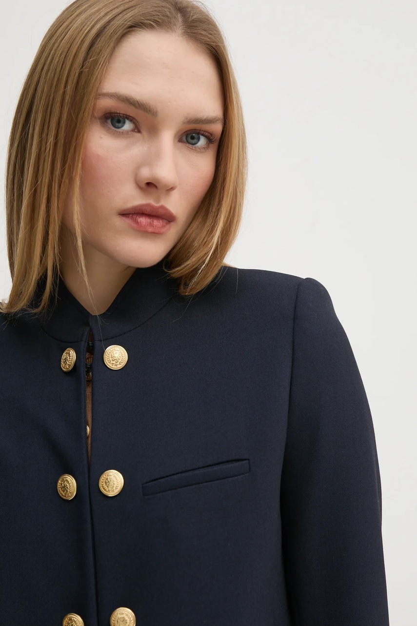 Піджак Tommy Hilfiger колір синій однобортний однотонний WW0WW44607 