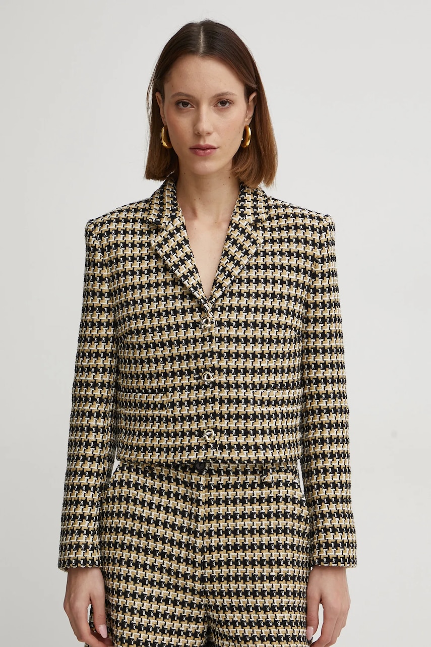 BOSS sacou culoarea negru, un singur rand de nasturi, modelator, 50531492