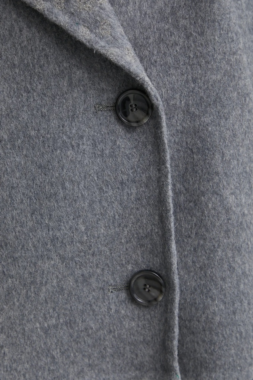 Μάλλινο παλτό BOSS χρώμα: γκρι, 50531742 φωτογραφία