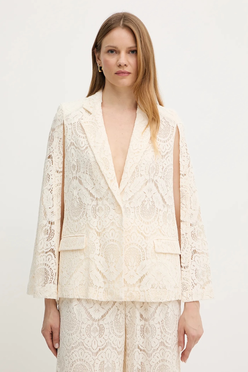 Levně Sako Twinset béžová barva, 251TS2190
