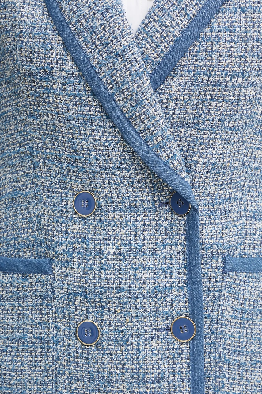 Σακάκι Luisa Spagnoli χρώμα: μπλε, 541869 φωτογραφία