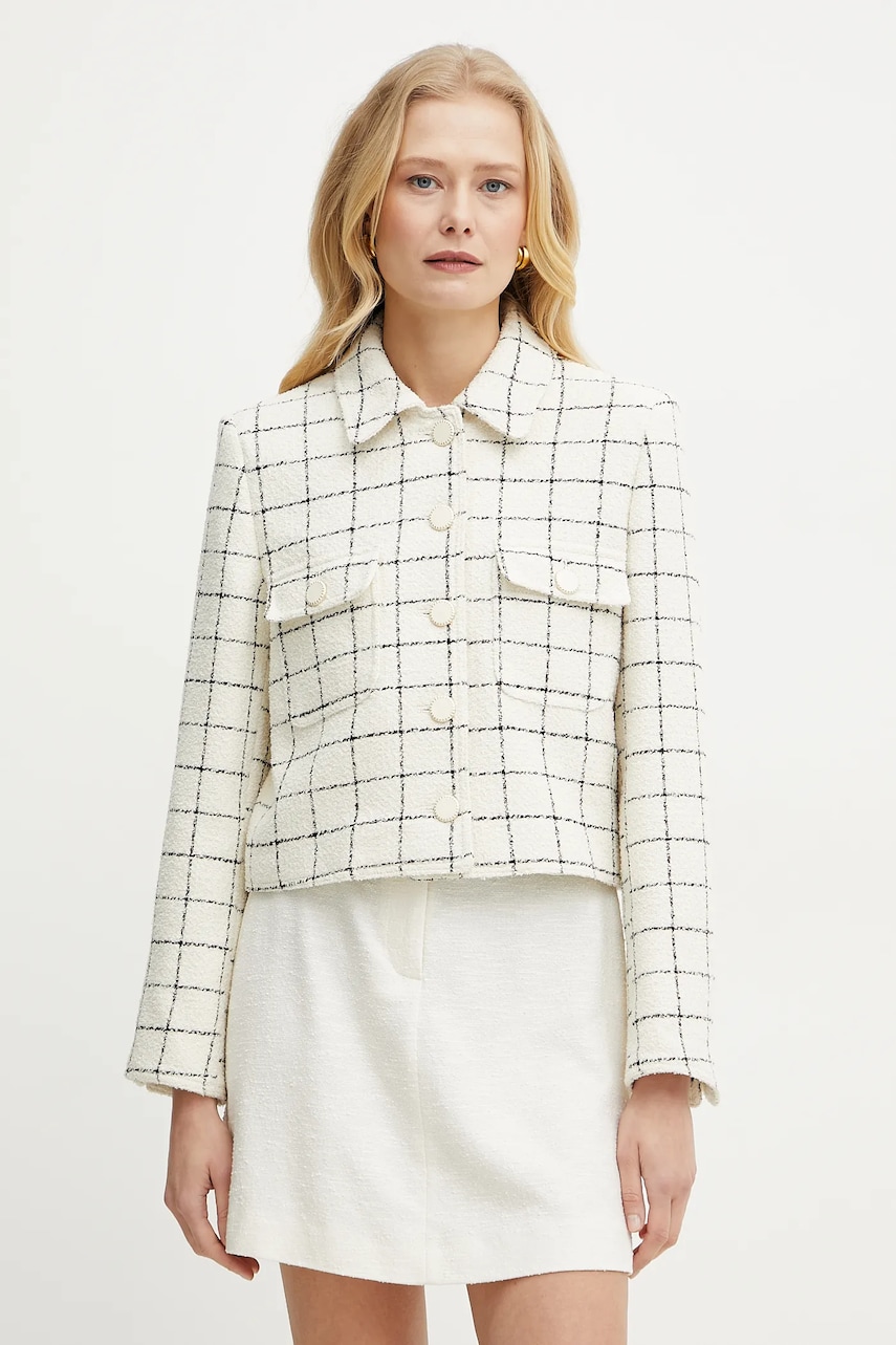 Marella sacou NATTE culoarea bej, un singur rand de nasturi, modelator, 2513041111200 Marella sacou NATTE culoarea bej, un singur rand de nasturi, modelator, 2513041111200