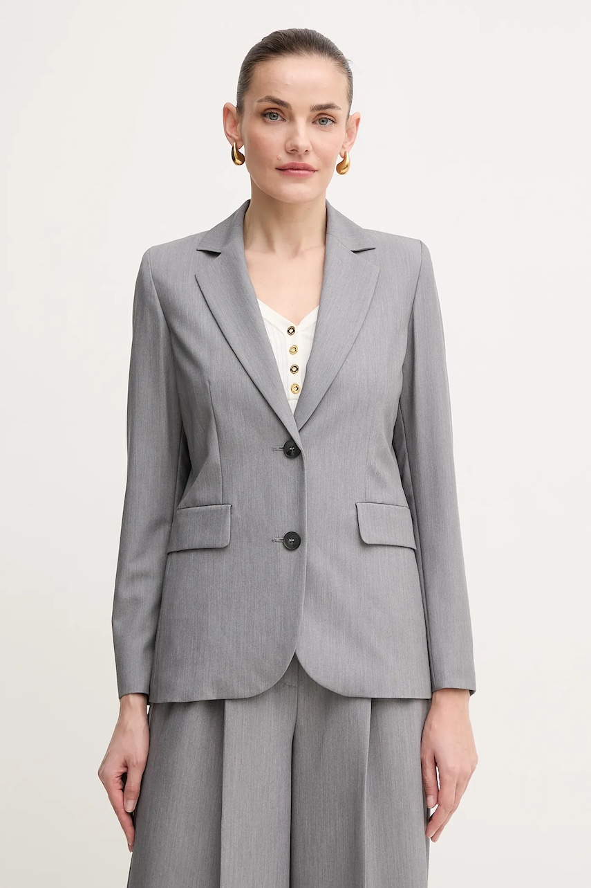 Marella sacou Emme by Marella culoarea gri, un singur rand de nasturi, uni, 2515041211200