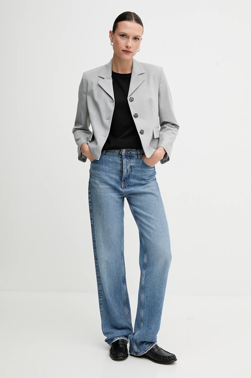 Пиджак Sisley цвет серый однобортный узор 290TLW02W