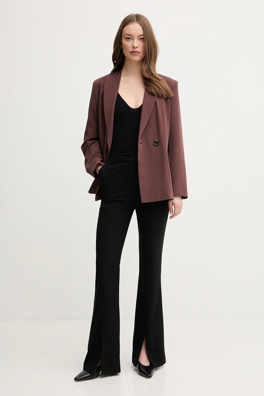 Пиджак Sisley цвет коричневый двубортный однотонный 2KVXLW02R