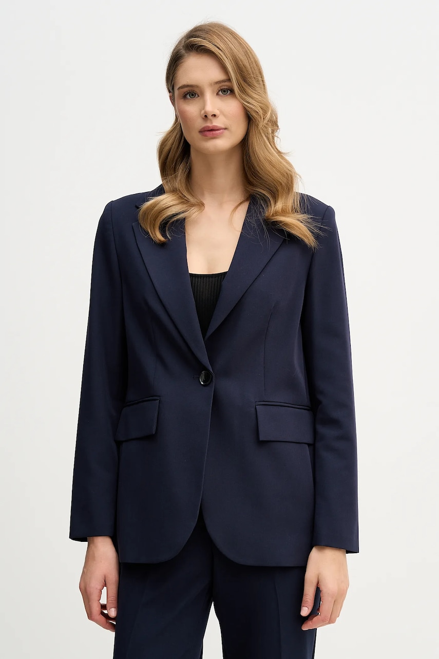 Sisley sacou culoarea negru, un singur rând de nasturi, uni, 2KVXLW025