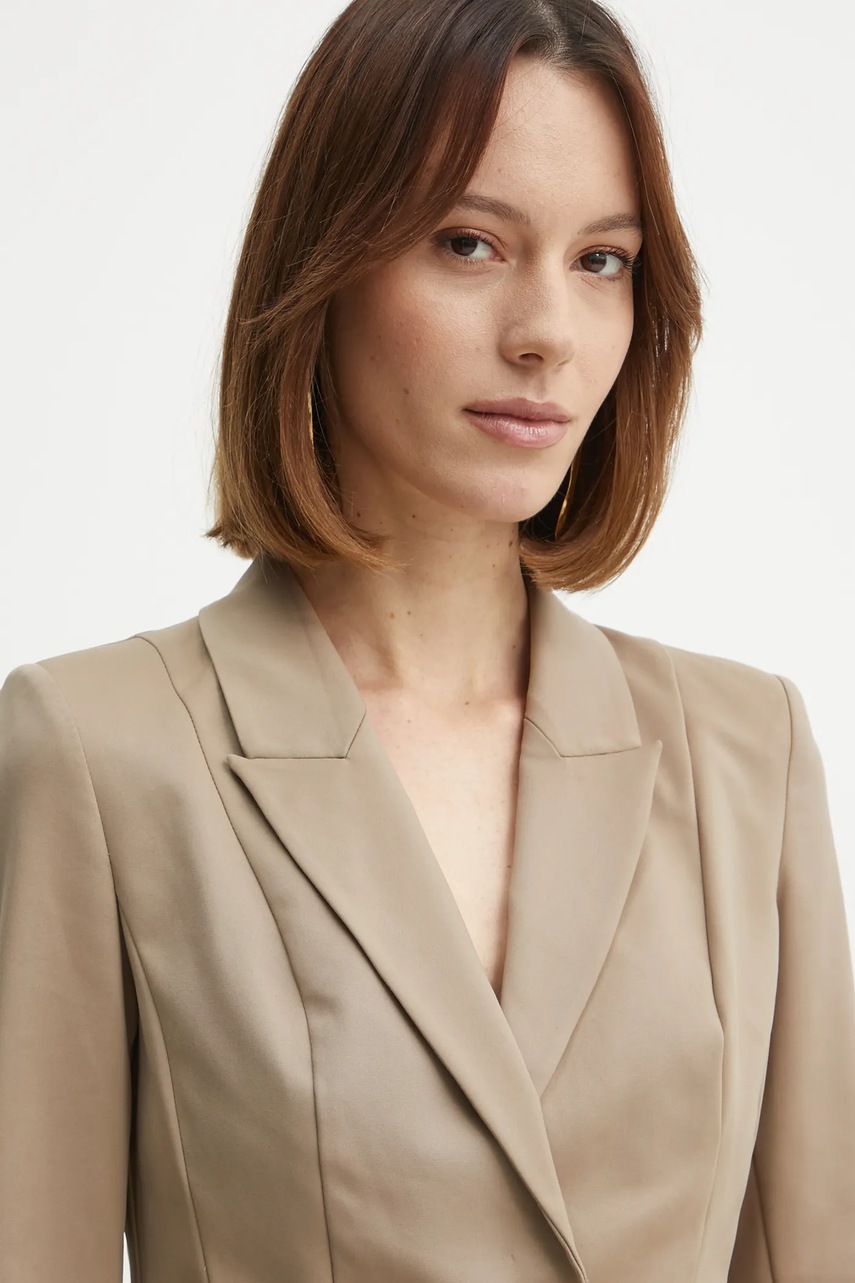 Σακάκι Marciano by Guess SHAYLA χρώμα: μπεζ, 5RGN04 9544Z φωτογραφία