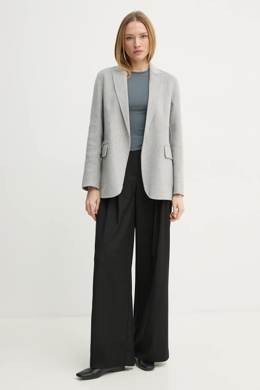 Μάλλινο σακάκι Theory χρώμα: γκρι, M1101103 φωτογραφία