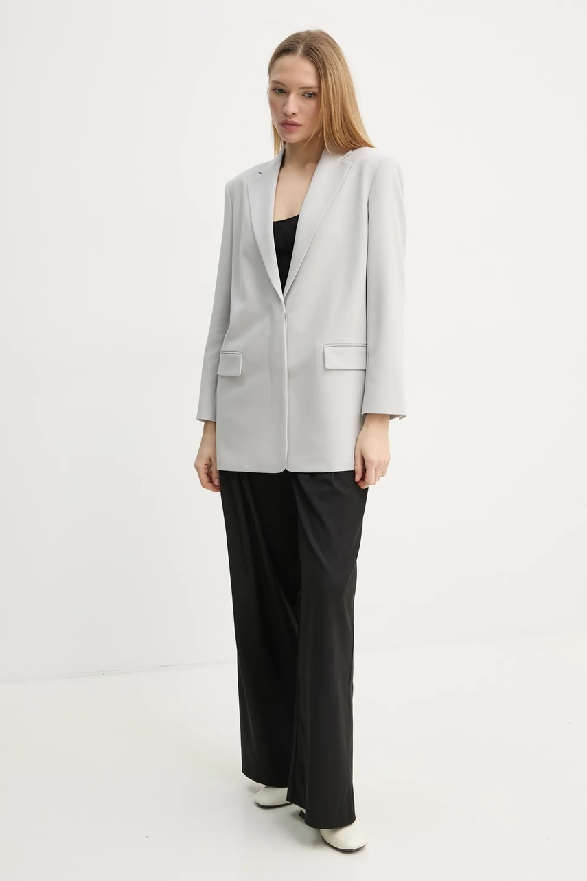 Σακάκι Theory χρώμα: γκρι, O1109105 φωτογραφία