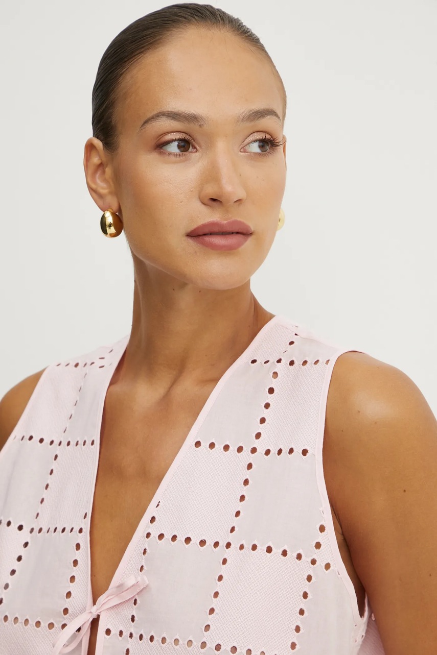 Γιλέκο Ivy Oak χρώμα: ροζ, IO112357 φωτογραφία