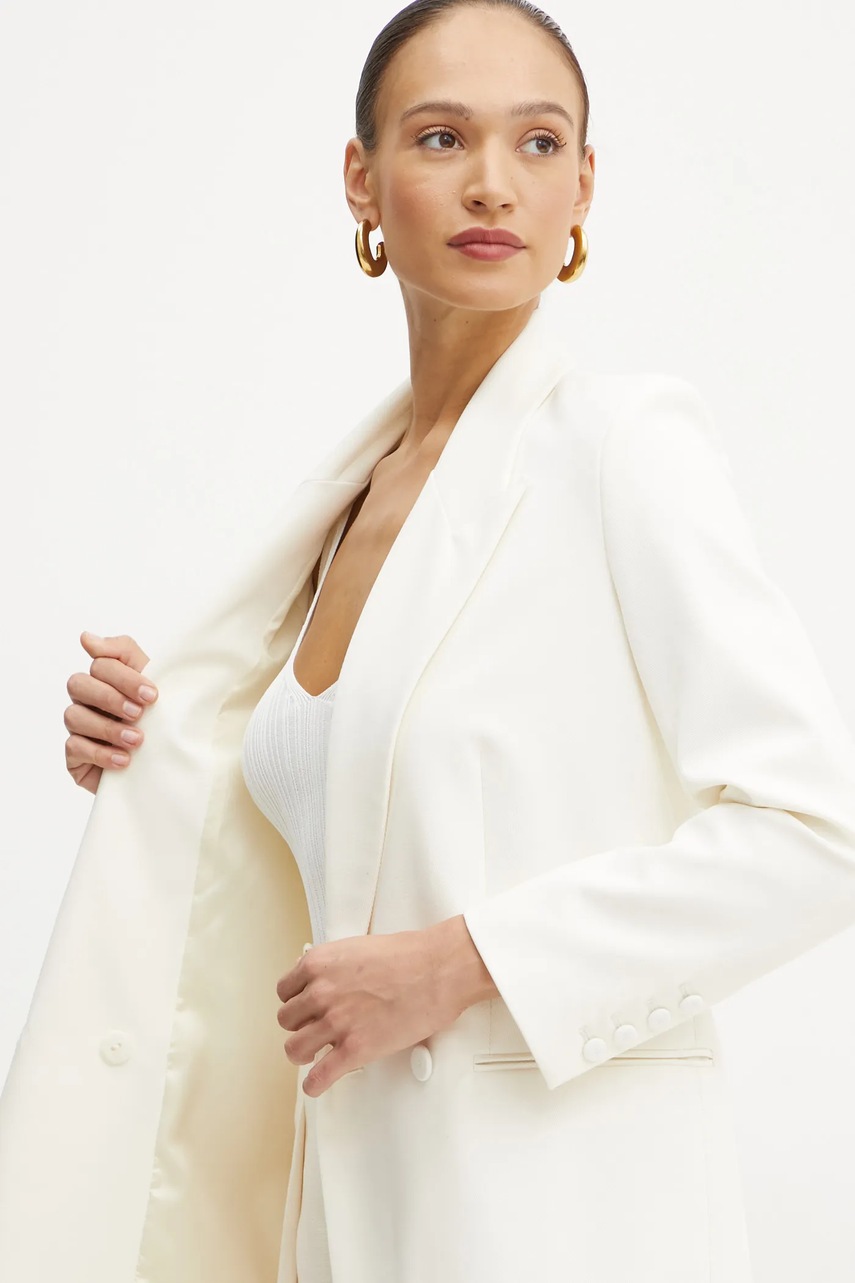 Σακάκι Ivy Oak χρώμα: μπεζ, IO1100X9048 φωτογραφία