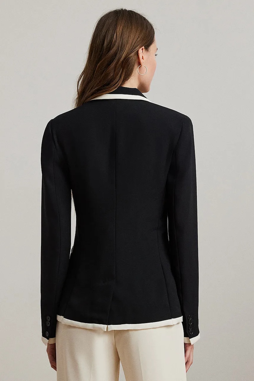 Пиджак Lauren Ralph Lauren цвет чёрный однобортный однотонный 200936101 Пиджак Lauren Ralph Lauren цвет чёрный однобортный однотонный 200936101