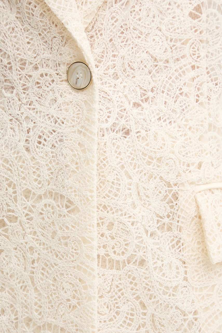 Σακάκι Simona Corsellini χρώμα: μπεζ, P25CPGI009 φωτογραφία