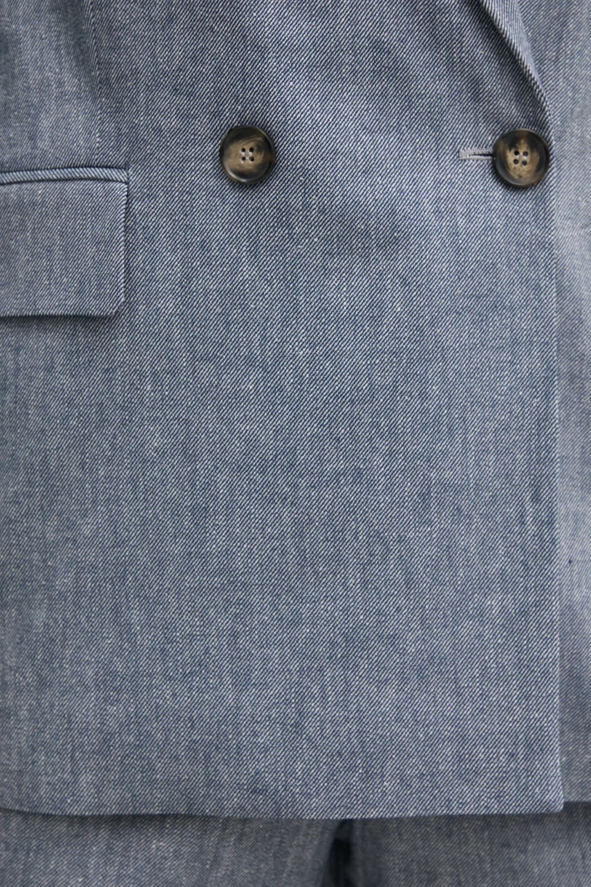 Blazer με μείγμα λινών OUI χρώμα: μπλε, 91870 φωτογραφία