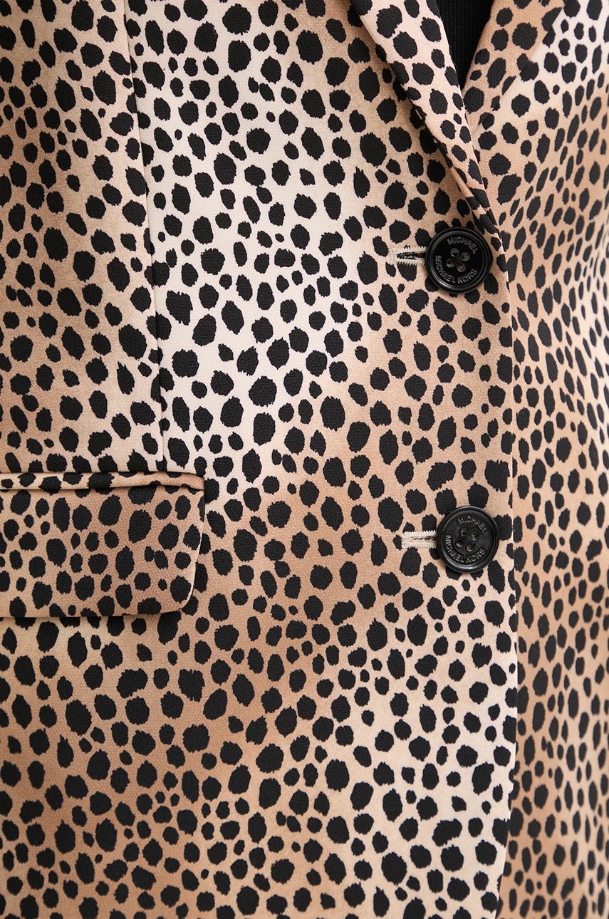 Σακάκι MICHAEL Michael Kors χρώμα: καφέ, MR5100CGQ0 φωτογραφία