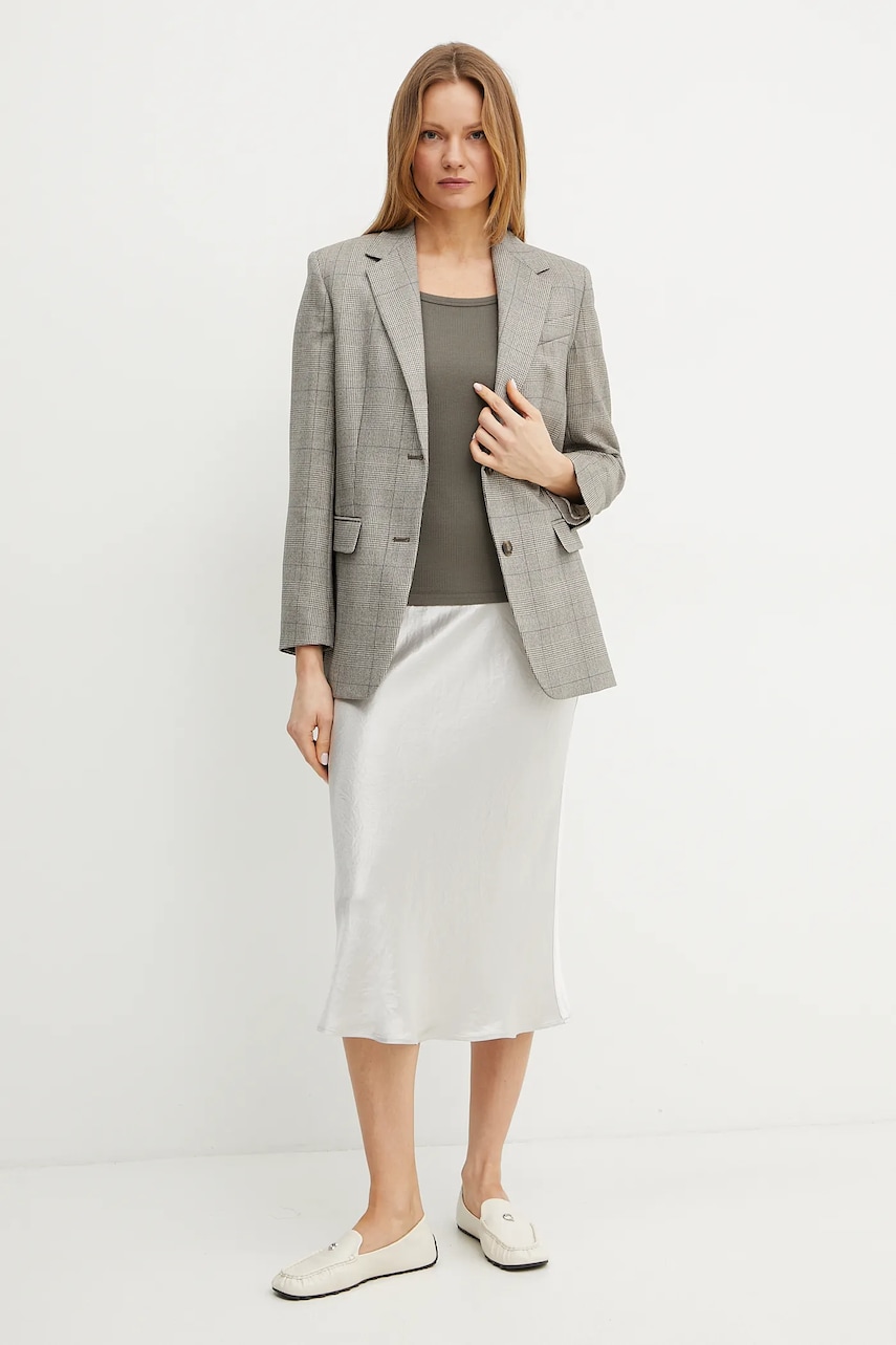 Пиджак Weekend Max Mara цвет коричневый однобортный узор 2515041101600 Пиджак Weekend Max Mara цвет коричневый однобортный узор 2515041101600