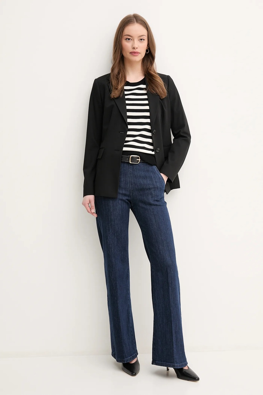 Пиджак United Colors of Benetton цвет чёрный однобортный однотонный 2R4CDW02W