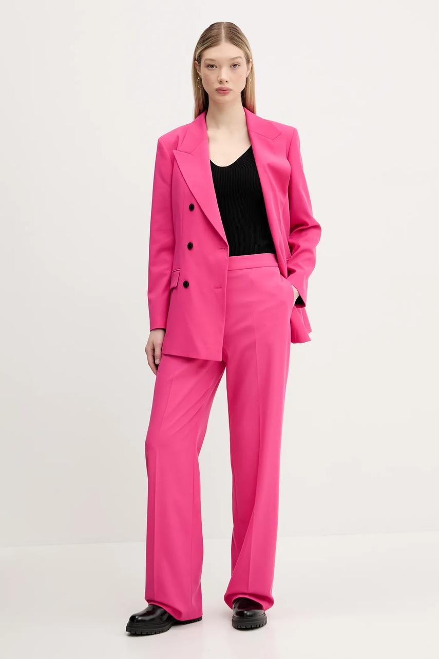 Пиджак HUGO цвет розовый двубортный однотонный 50537560
