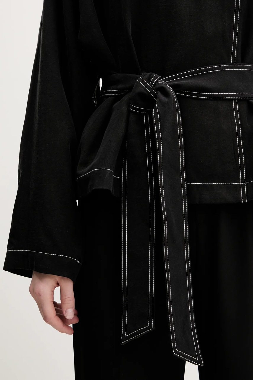 Kabát s lněnou směsí HUGO (obrázek 6)