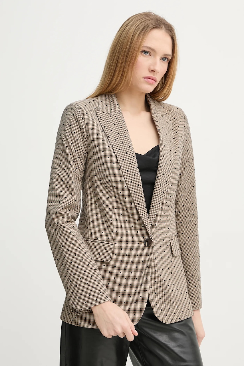 ZADIG&VOLTAIRE sacou culoarea maro, un singur rand de nasturi, modelator, WWBL01890 ZADIG&VOLTAIRE sacou culoarea maro, un singur rand de nasturi, modelator, WWBL01890