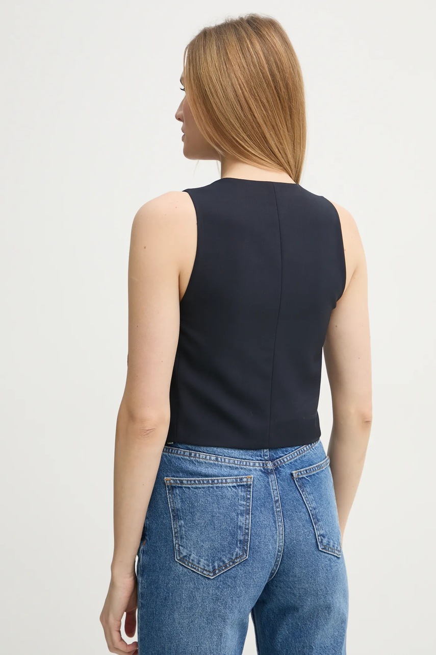 Μάλλινο γιλέκο ZADIG&VOLTAIRE χρώμα: ναυτικό μπλε, WWBL01913 φωτογραφία