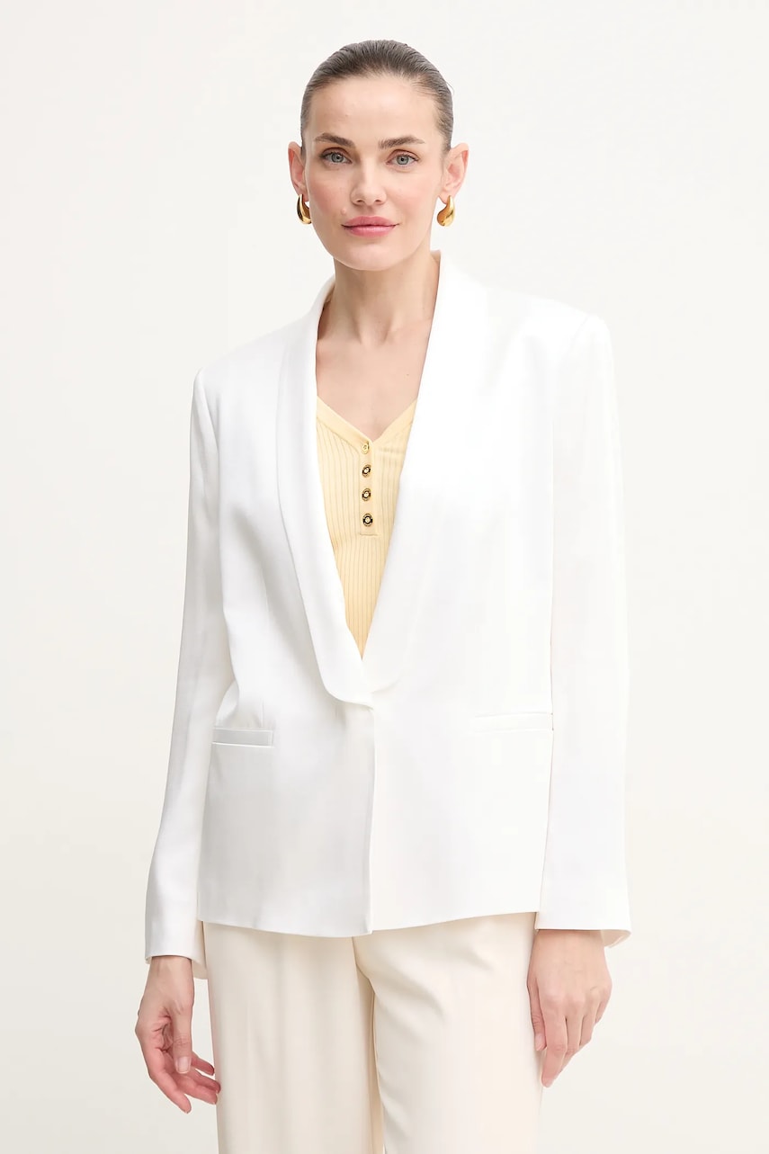 BOSS sacou culoarea alb, un singur rand de nasturi, uni, 50537473