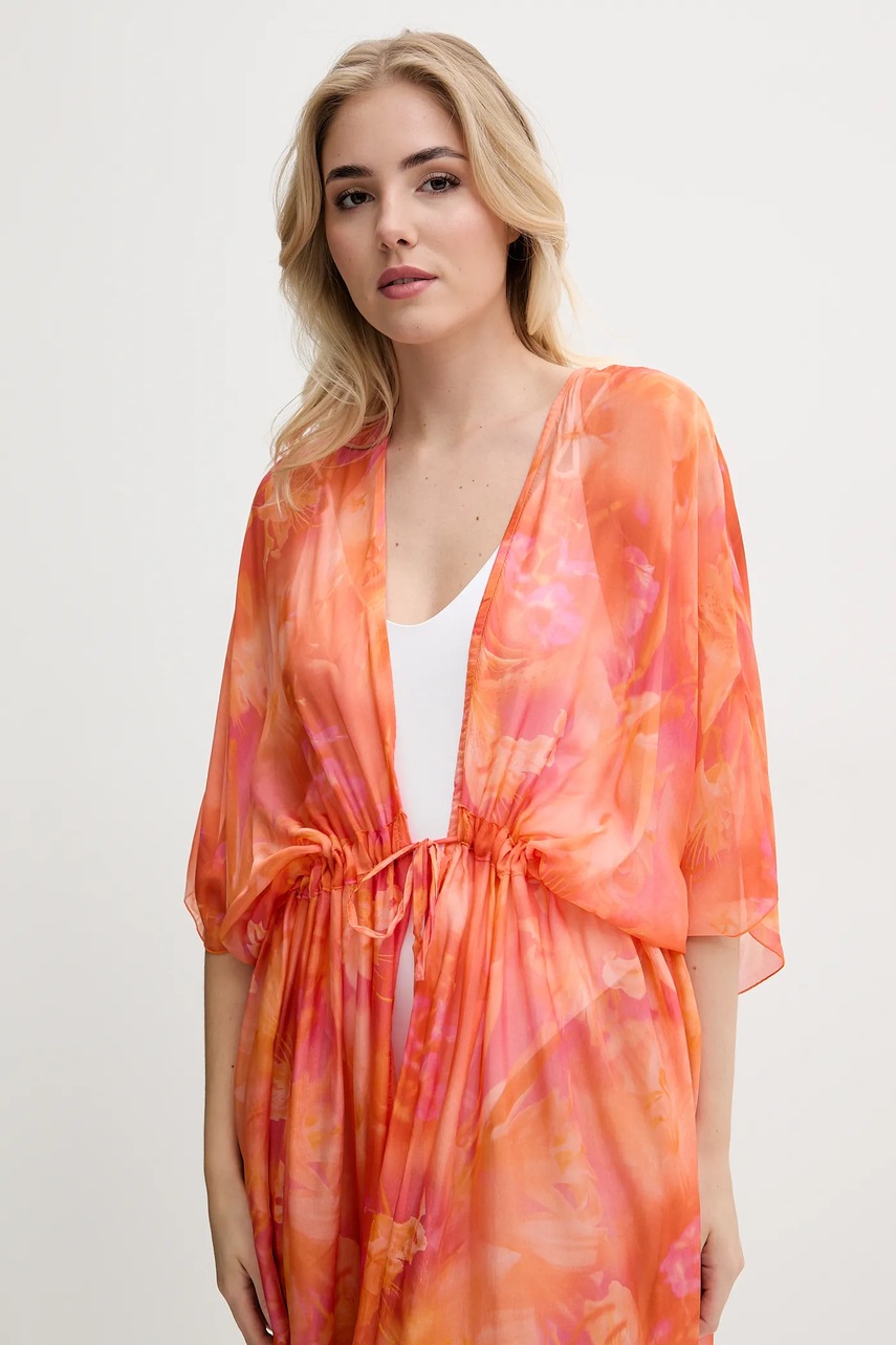 Plážový přehoz s příměsí hedvábí Guess (obrázek 4)