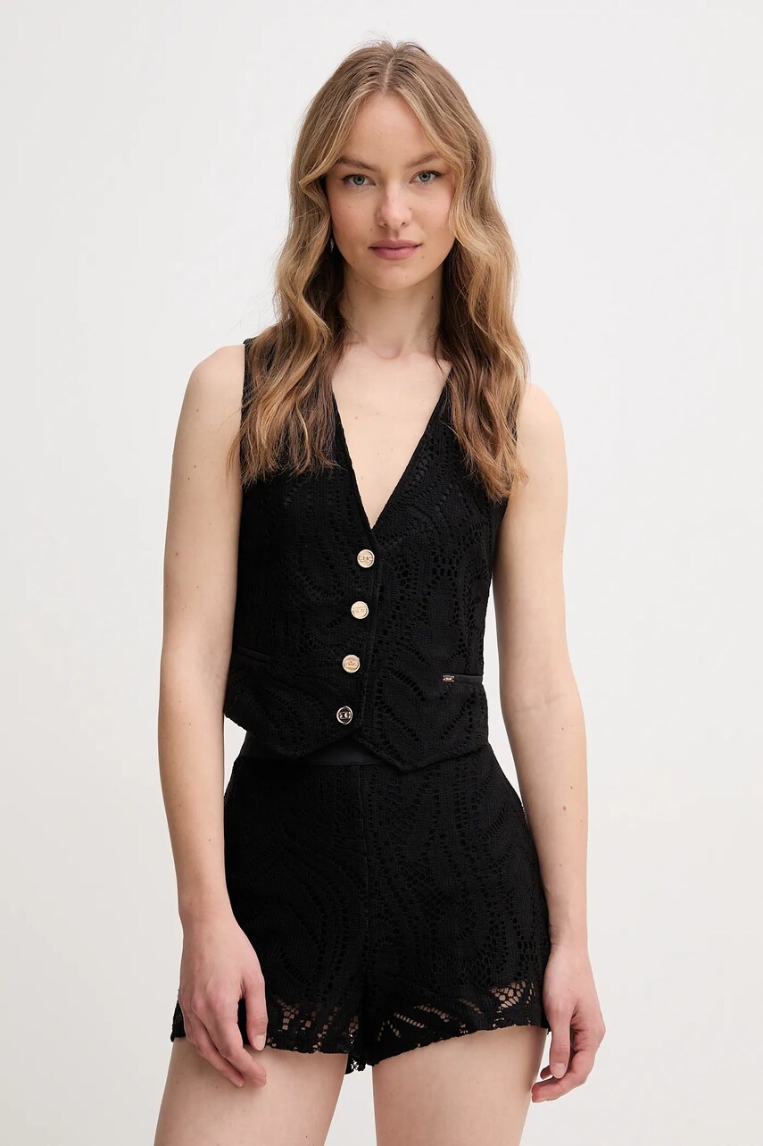 Gaudi vesta culoarea negru, un singur rand de nasturi, 511FD35001