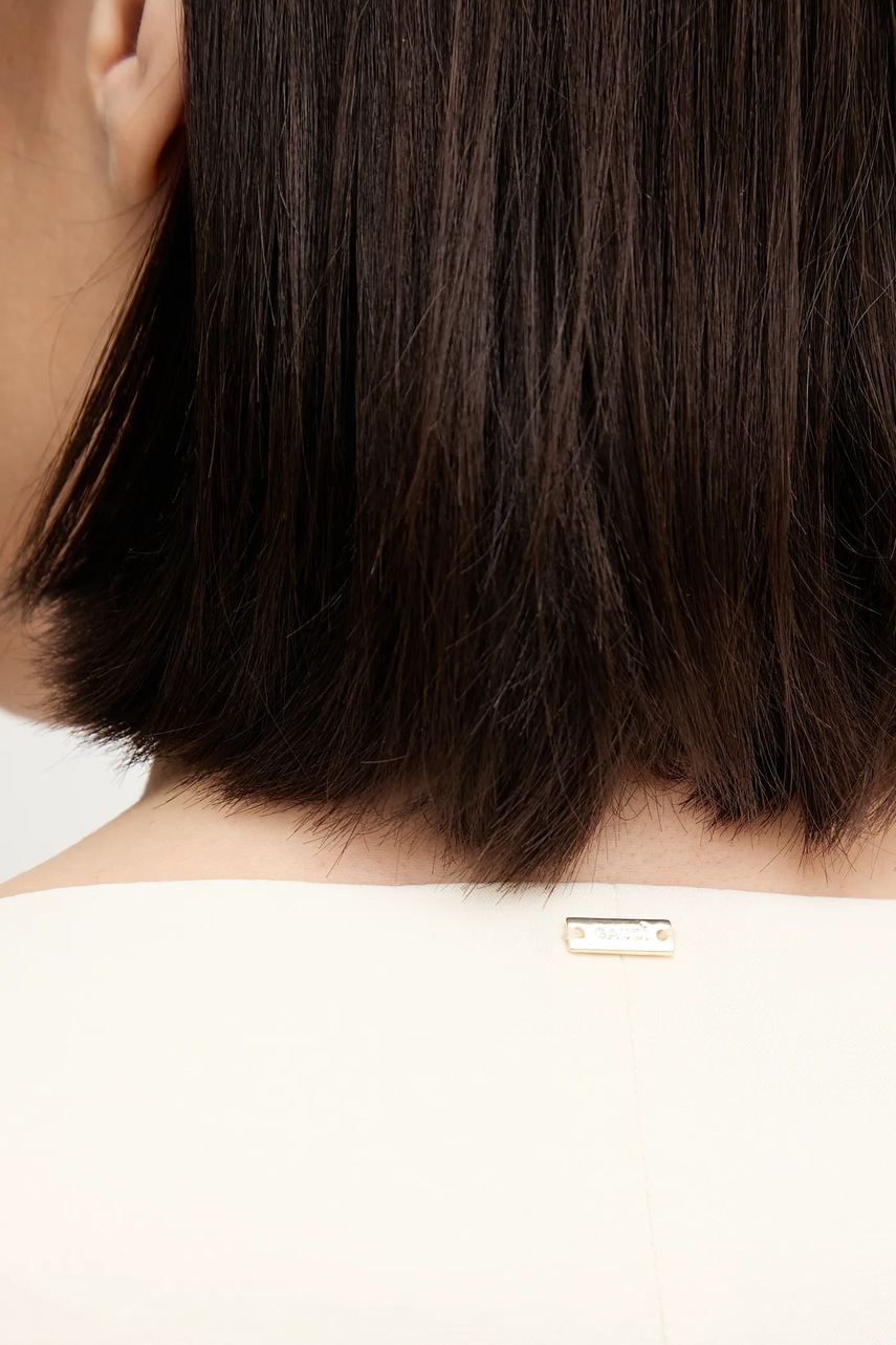 Γιλέκο με λινό μείγμα Gaudi χρώμα: μπεζ, 511FD35007 φωτογραφία