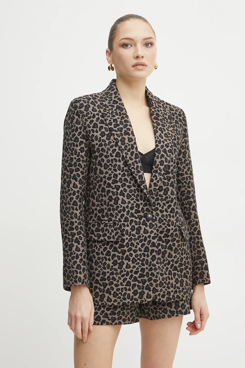 Morgan sacou VBILI.F culoarea bej, un singur rand de nasturi, modelator, VBILI.F