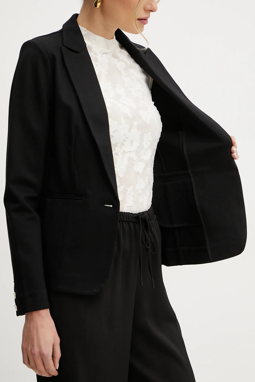 Σακάκι Morgan VELO χρώμα: μαύρο, VELO φωτογραφία