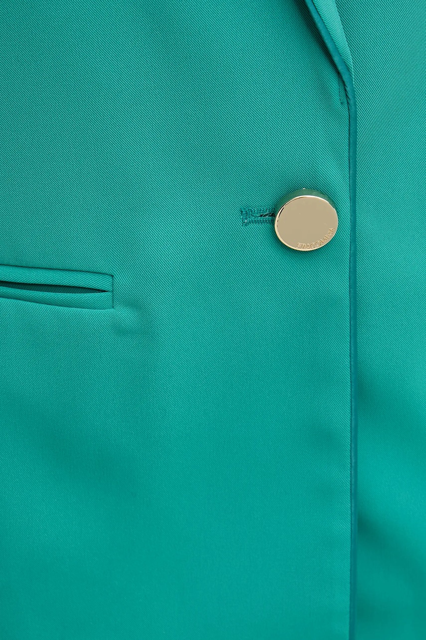 Σακάκι Fracomina χρώμα: τιρκουάζ, FS25SJ3008W47601 φωτογραφία